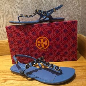 Tory Burch Mariah flat thong-soft patent calf